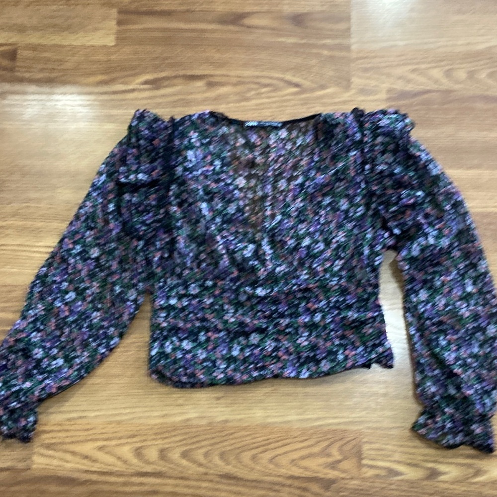 Zara Multicolor Floral Blouse